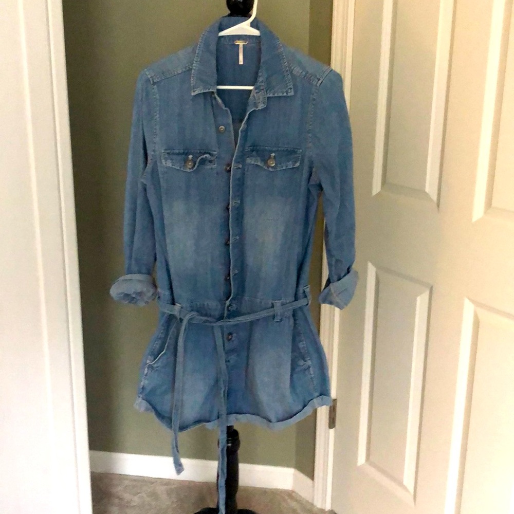 Denim romper